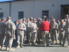 Marines gathering